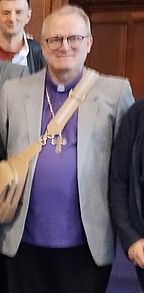 Bishop Marc Croux at Victoria Hall, Bolton UK