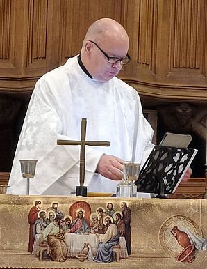 Bp. Michael Templeton celebrating Mass at OCAC Edinburgh synod Bp. Michael Templeton celebrating Mass at OCAC Edinburgh synod