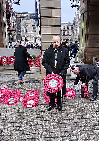 Bishop Michael representing OCAC Scotland at Edinburgh 2024 Remembrance Bishop Michael representing OCAC Scotland at Edinburgh 2024 Remembrance