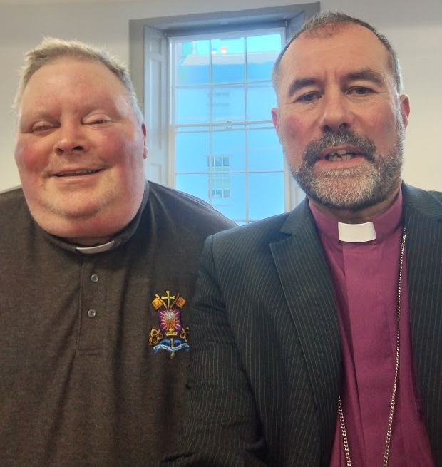 Fr Lee Edworthy & Bishop Adrian