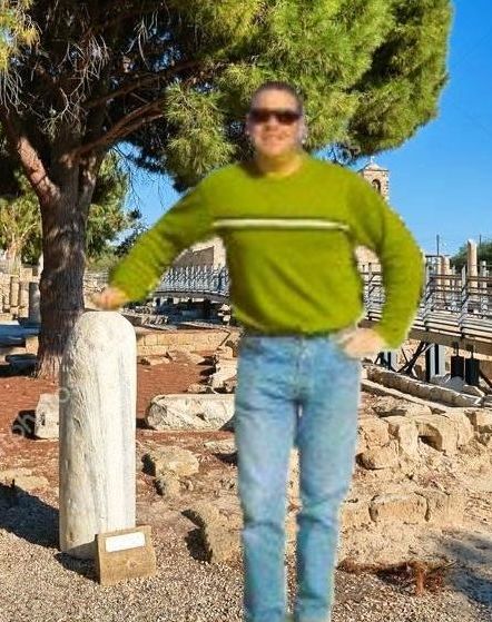 Dr Lee Edworthy - priest. Picture at St Paul's Pillar, Paphos. Dr Lee Edworthy - priest