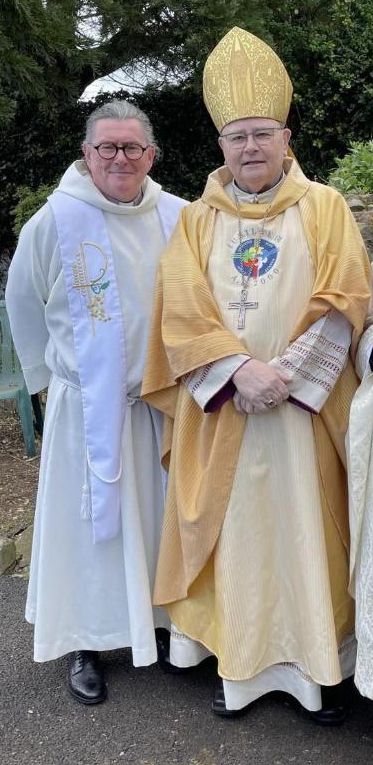 Fr. Paul Creaner with Bishop Buckley Fr. Paul Creaner with Bishop Buckley