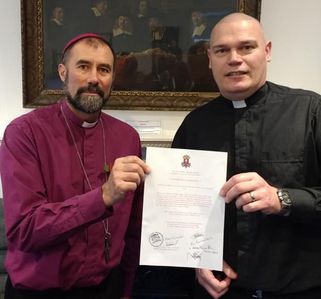 Fr. Watterston receives his mandate from Bishop Adrian, Bromley Nov 2018 Fr. Watterston receives his mandate from Bishop Adrian, Bromley Nov 2018